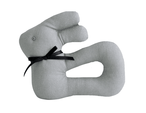 My First Bunny Rattle- Grey - The Orange Iris