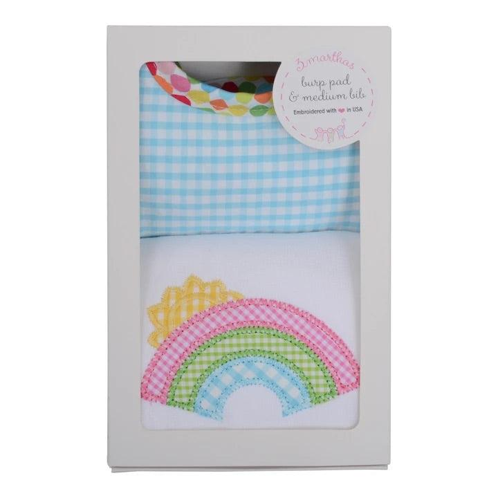 3 Marthas Bib and Burp Box Set- rainbow - The Orange Iris
