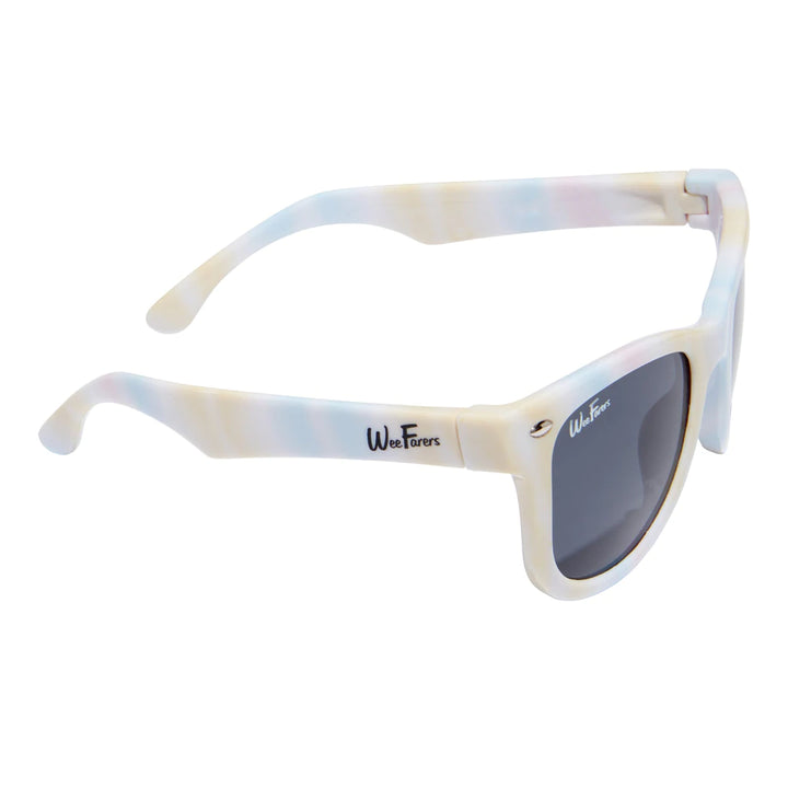 WeeFarers® Polarized Sunglasses- tie dye multicolor - The Orange Iris