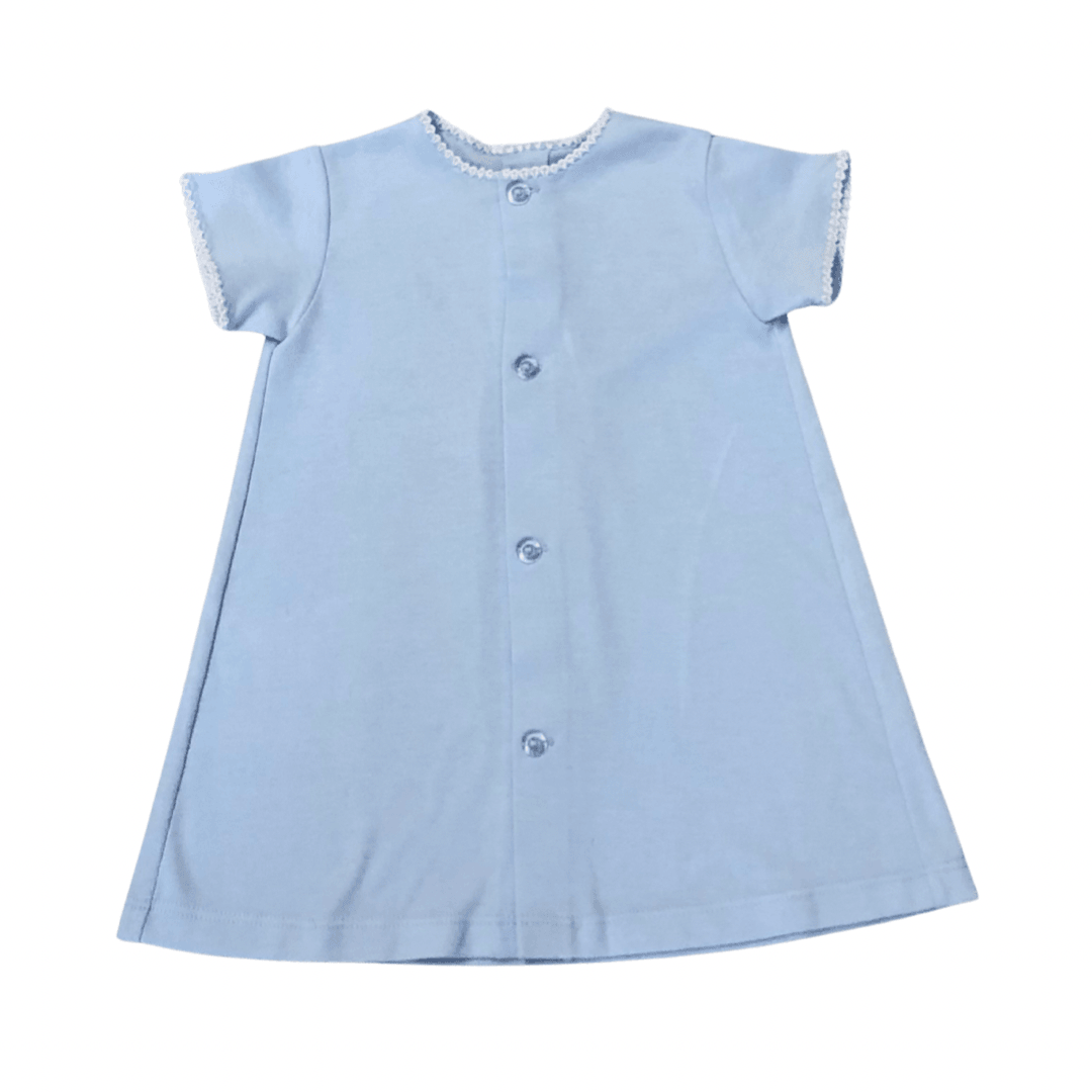 Pima cotton daygown - blue - The Orange Iris