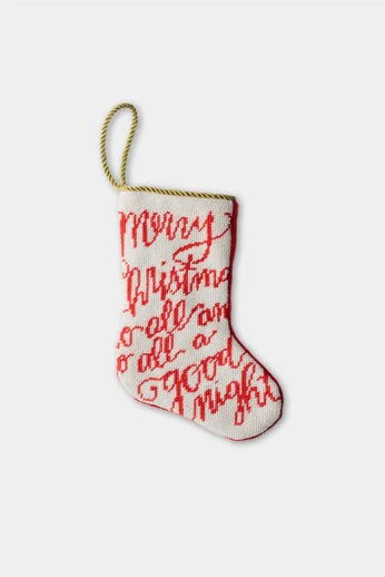 Bauble stocking- Merry Christmas to All - The Orange Iris