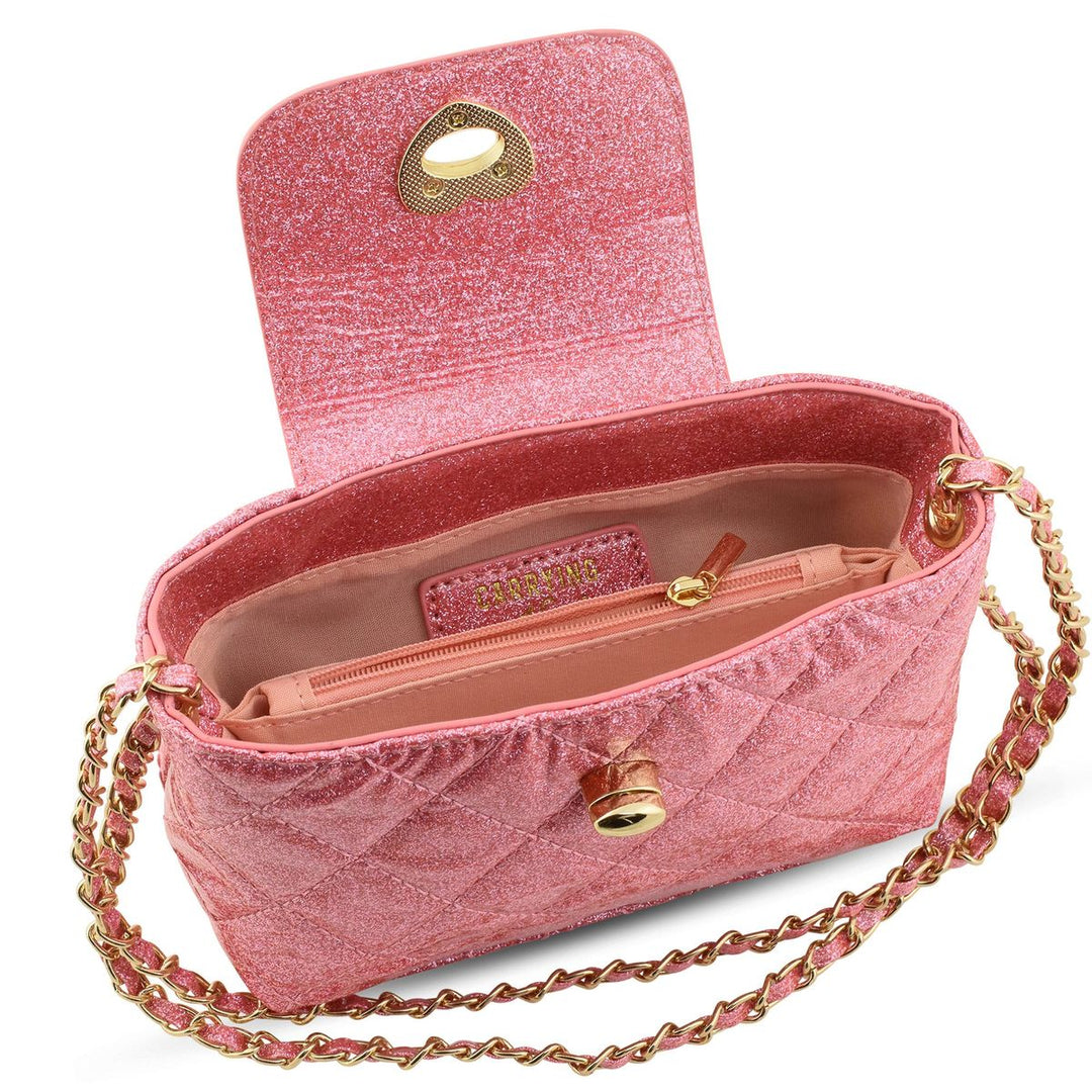Paige Purse: Pink Glitter