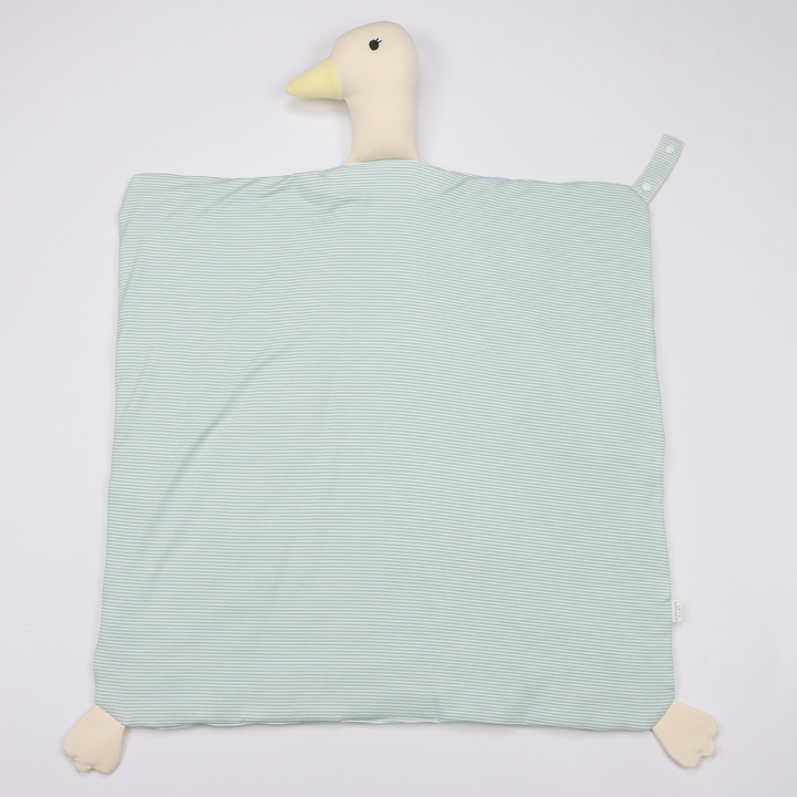 Mini Stripe Duck Lovey- Pistachio