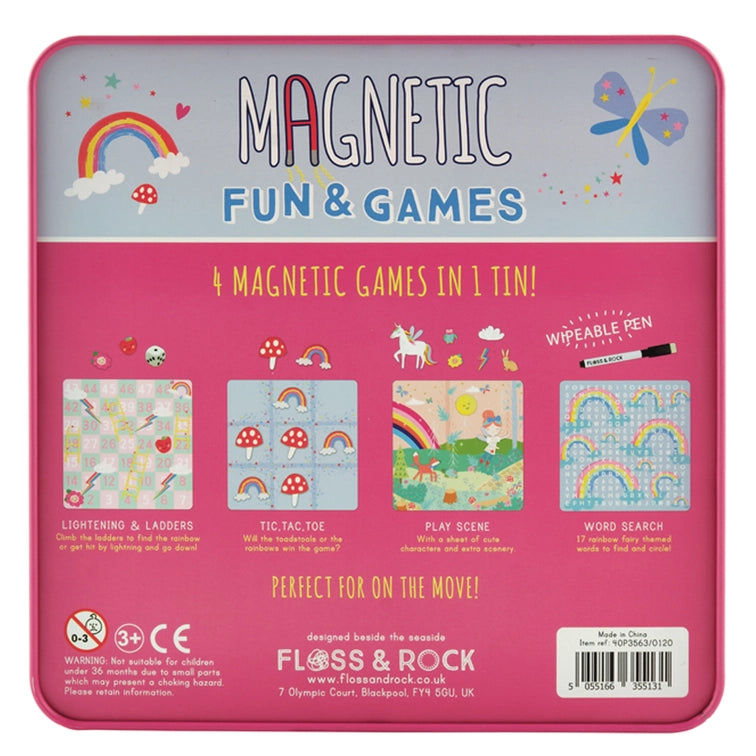 Rainbow Fairy Magnetic Fun and Games Compendium