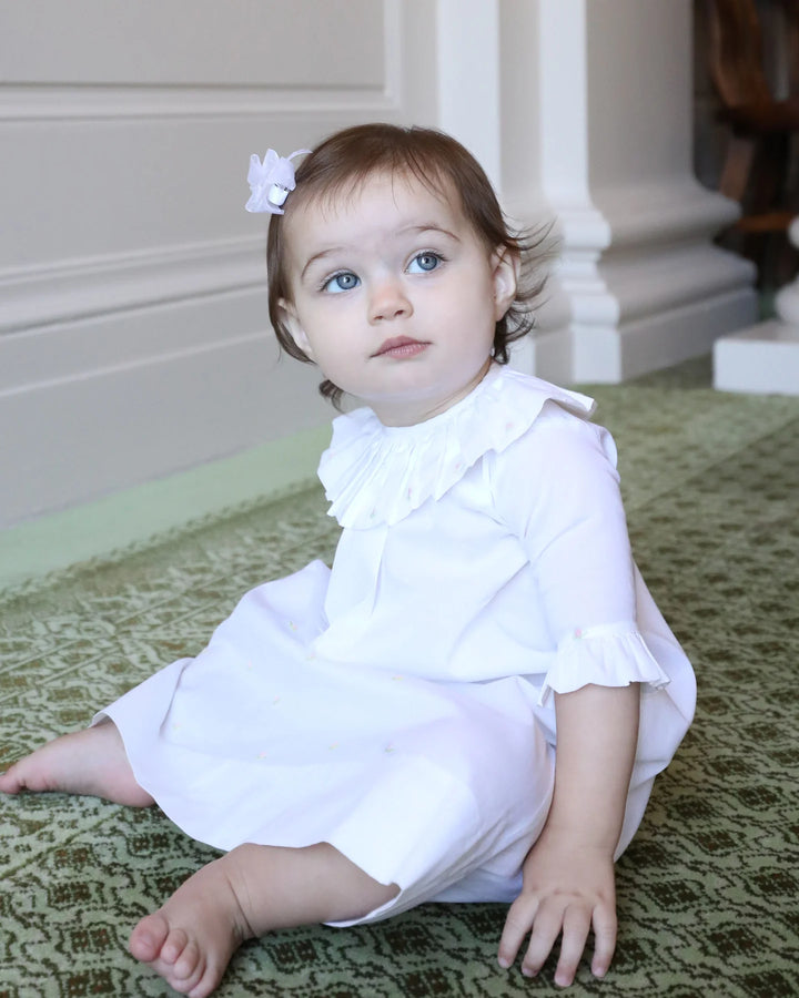 Ava Newborn Daygown- White