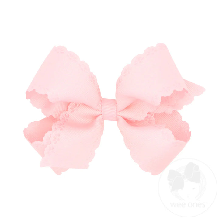 Medium Eyelet Bow- Multiple Colors