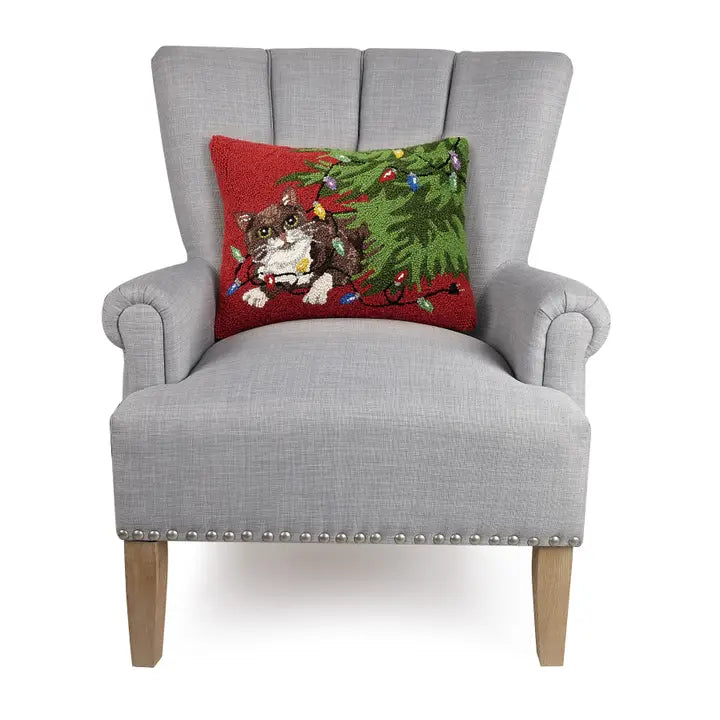 Christmas Cat Pillow