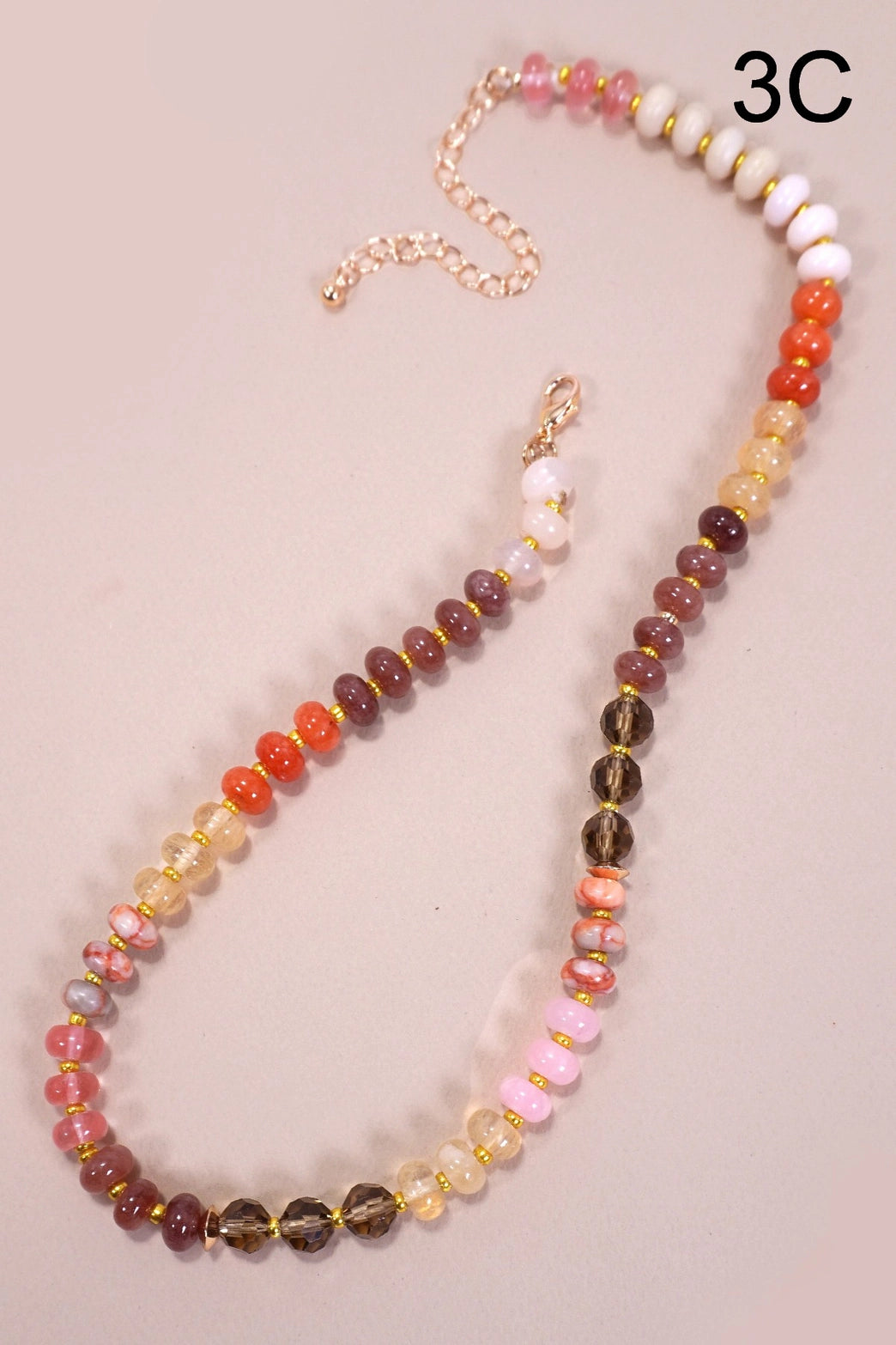Multi Bead Necklace- MULT COLORS