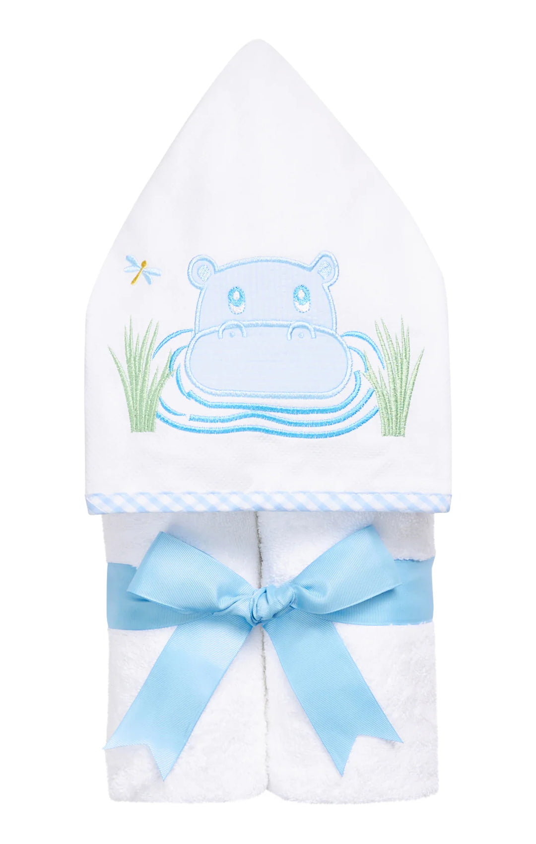 Everykid Towel- Blue Hippo