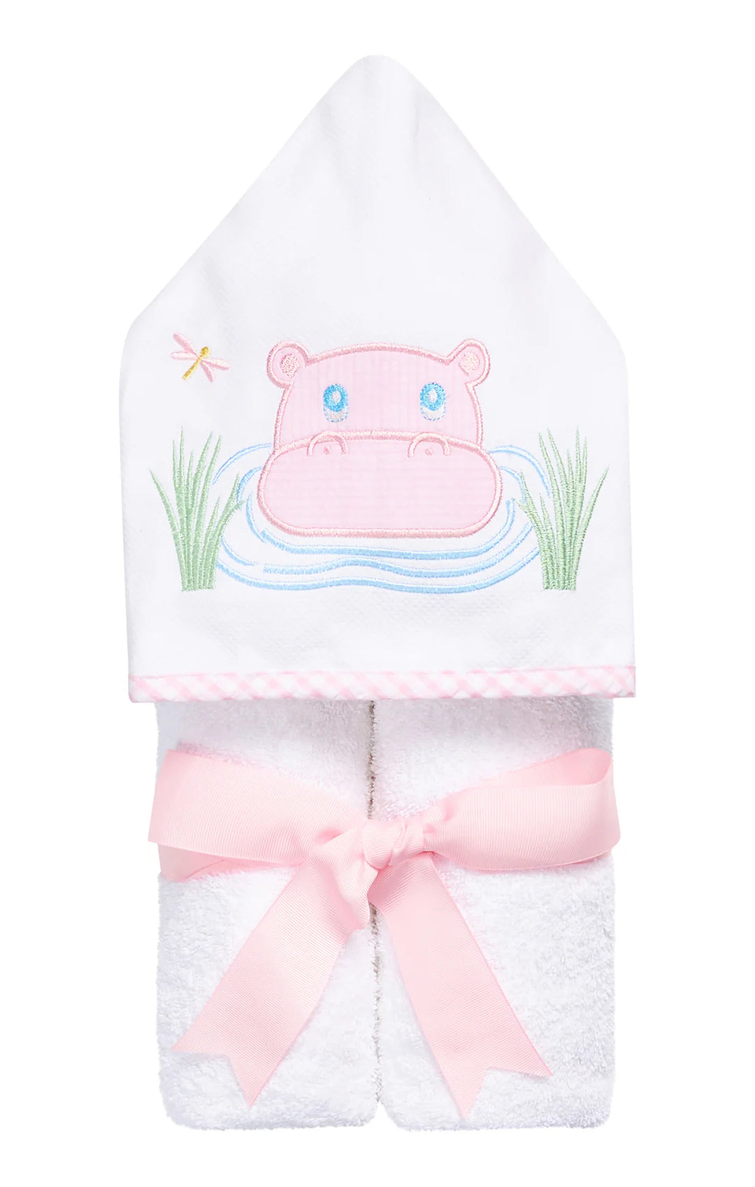 Everykid Towel- Pink Hippo
