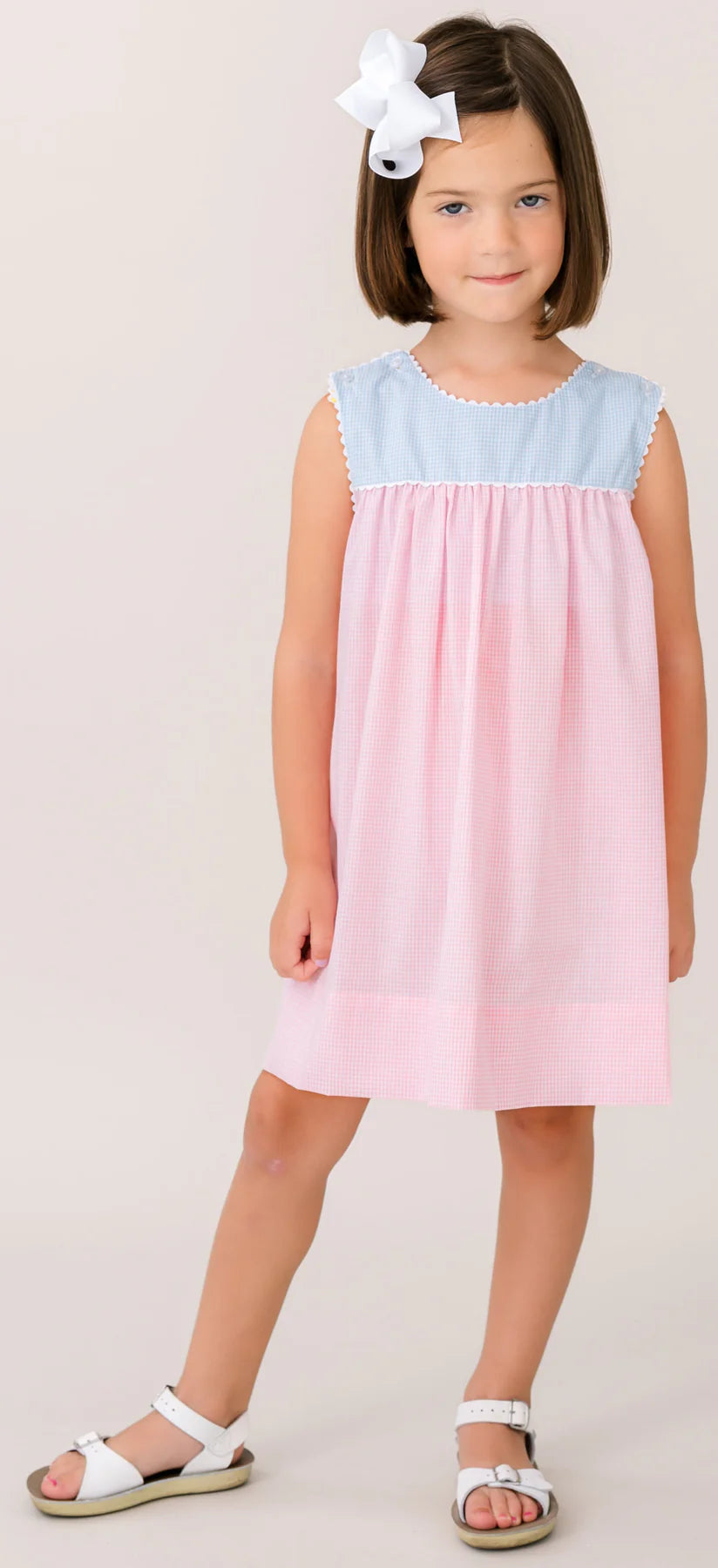 Charming Dress- Pink Minigingham