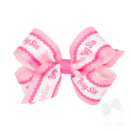 Big Sis Print Bow- Med
