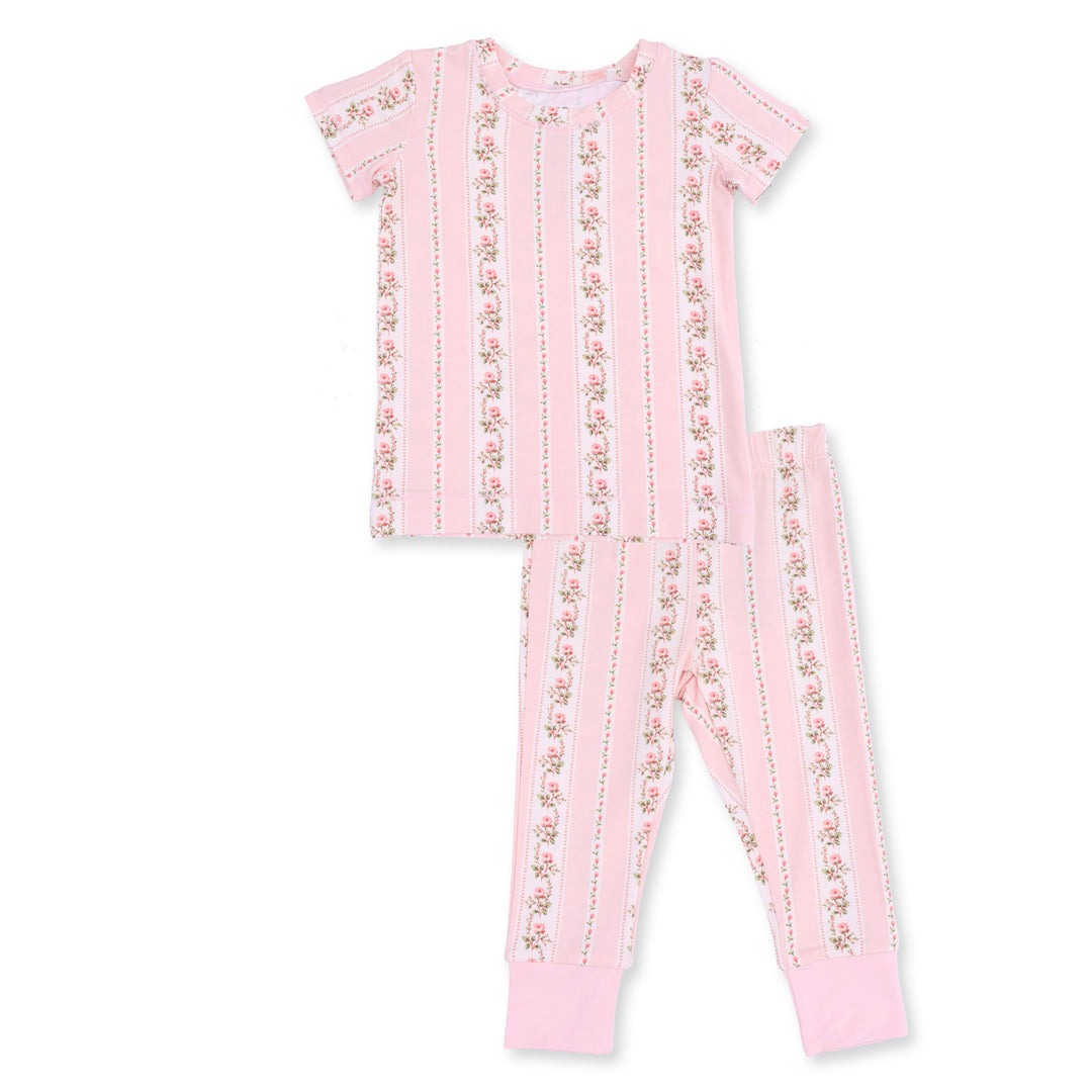 Short Sleeve Loungewear- Antoinette Stripe