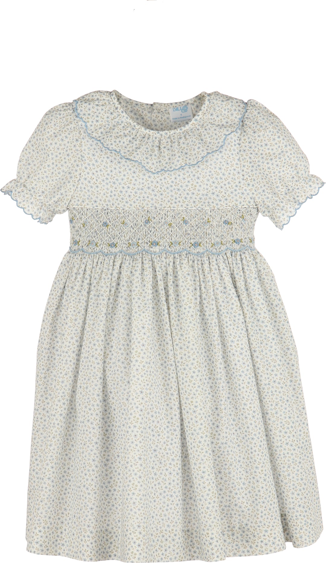 Forest Fairy Smock Dress- Blue