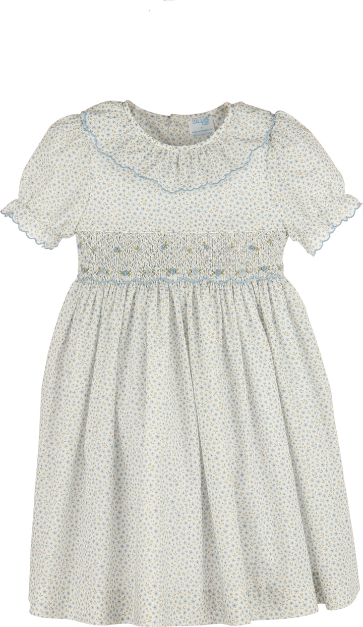 Forest Fairy Smock Dress- Blue