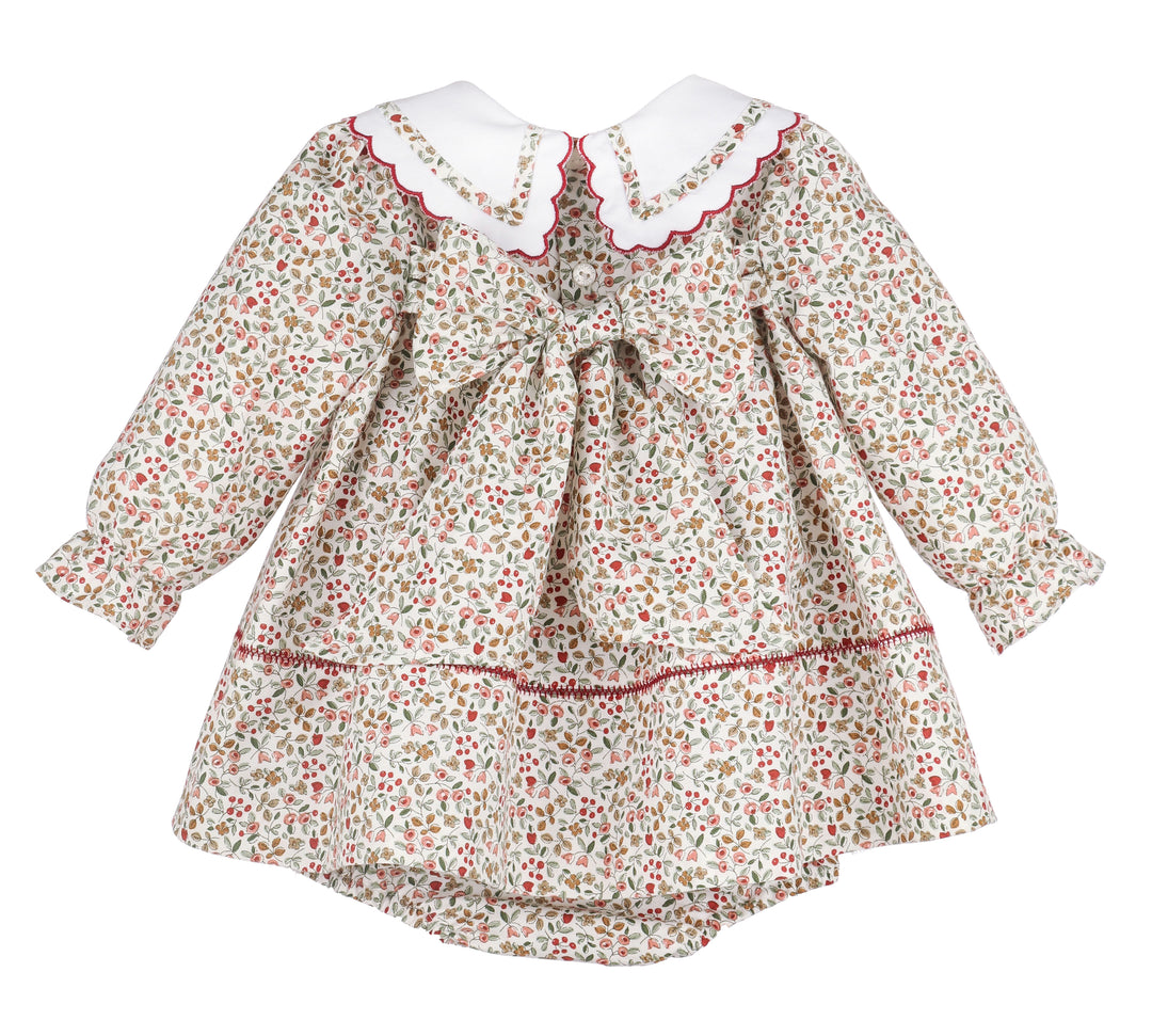 Claret Berries Miller Dress- Red