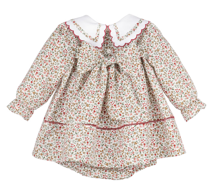 Claret Berries Miller Dress- Red