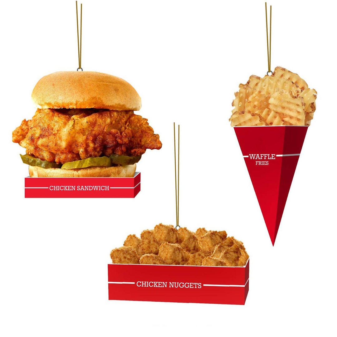 Fast Food Ornament 3 Assorted