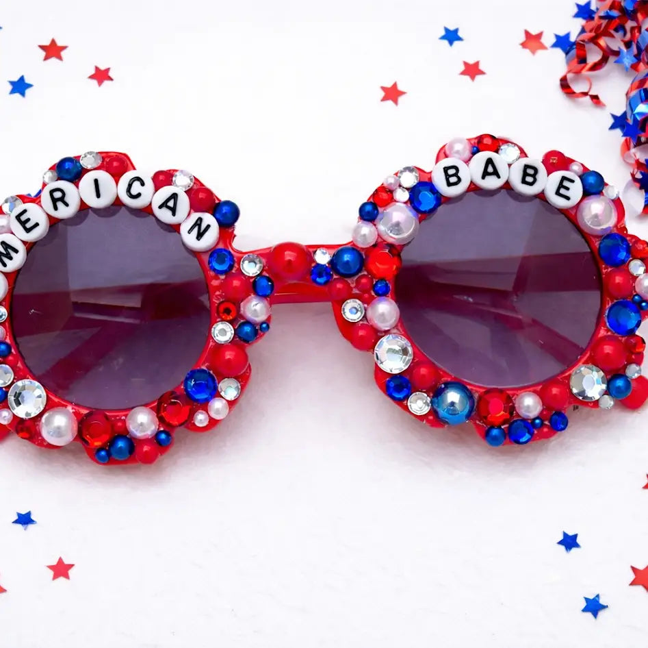 Patriotic Sunglasses- American Babe