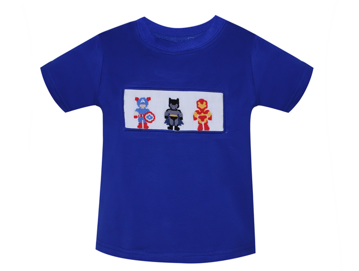 Houston Shirt- Smocked Super Heroes