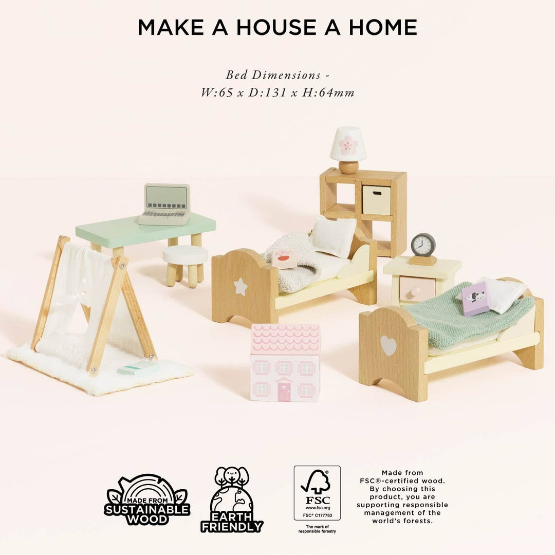 Dolls House Children's Bedroom Furniture