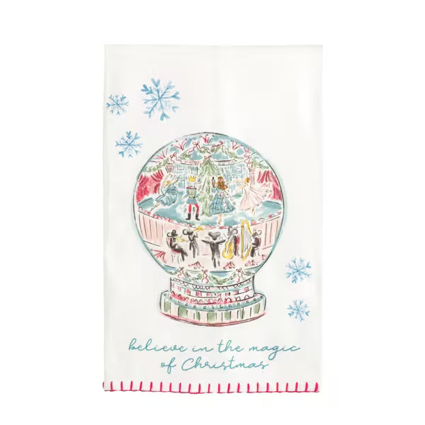 Snow Globe Nutcracker Towel