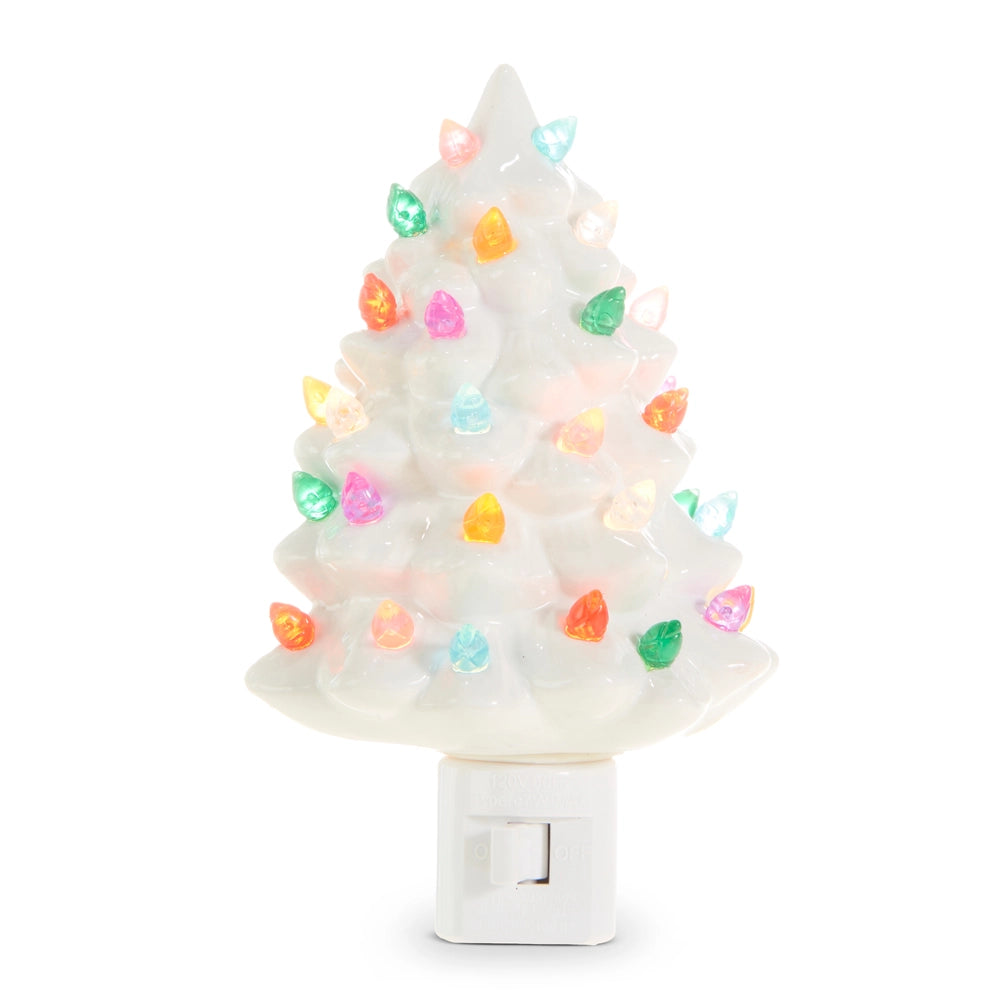 Vintage Tree Night Light- White