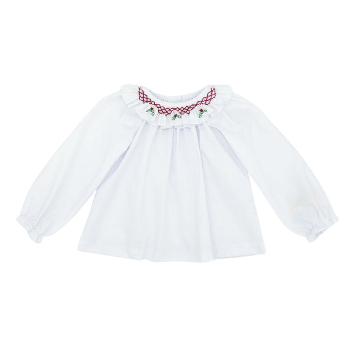 Christmas Smocked Blouse