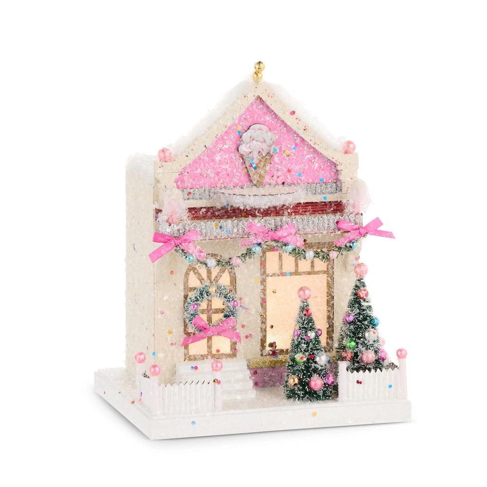 12" Lighted Ice Cream Shop