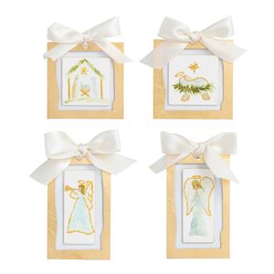 Gold Painted Acrylic Ornament