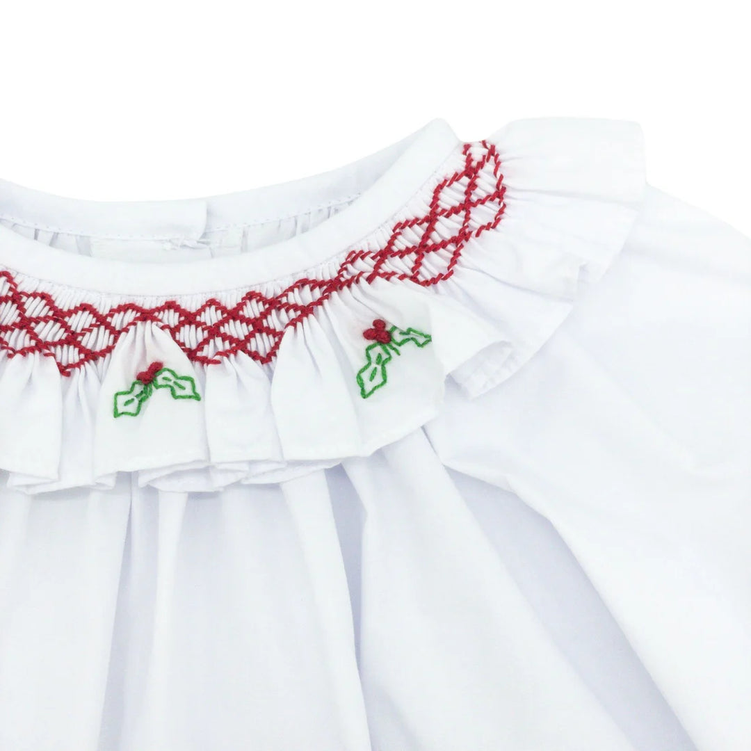 Christmas Smocked Blouse