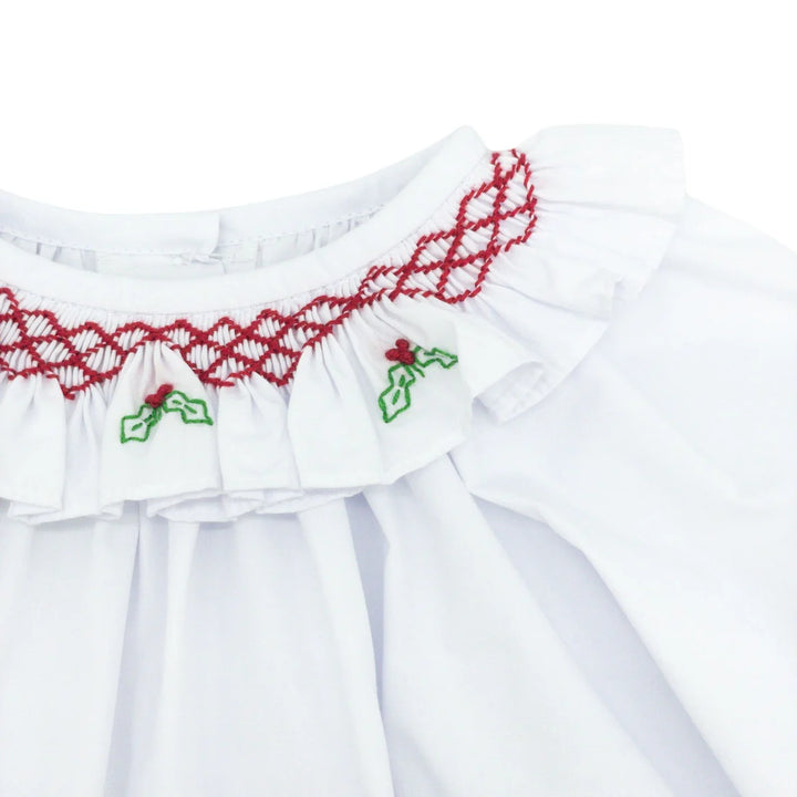Christmas Smocked Blouse