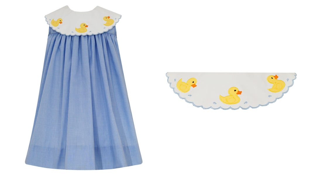 Duckies Blue Gingham Float Dress