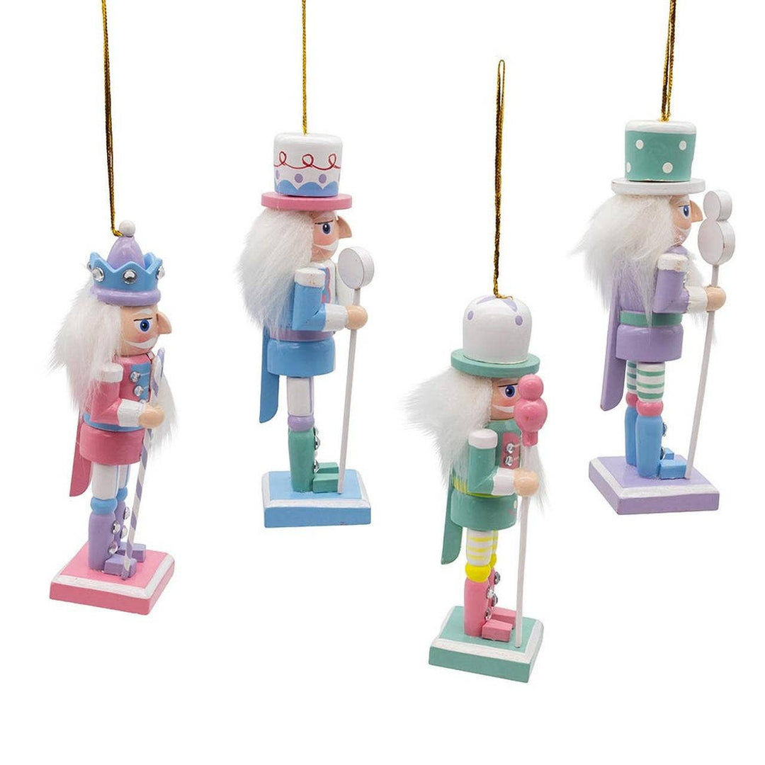 5" Wooden Candy Nutcracker Ornament