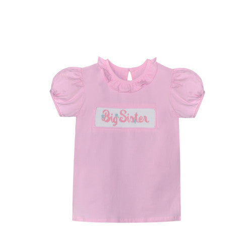 Big Sister Smocked Tee