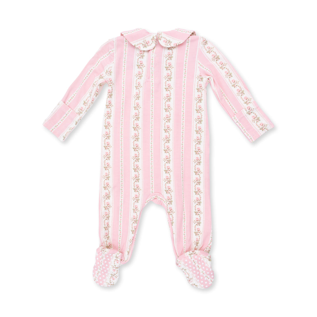 Antoinette Stripe Snap Footie
