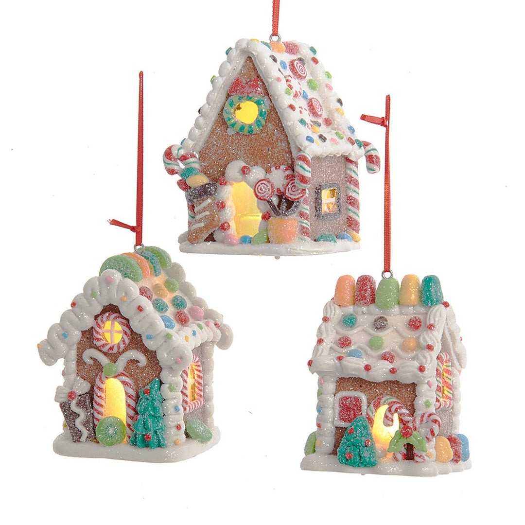 4" Lighted Gingerbread House