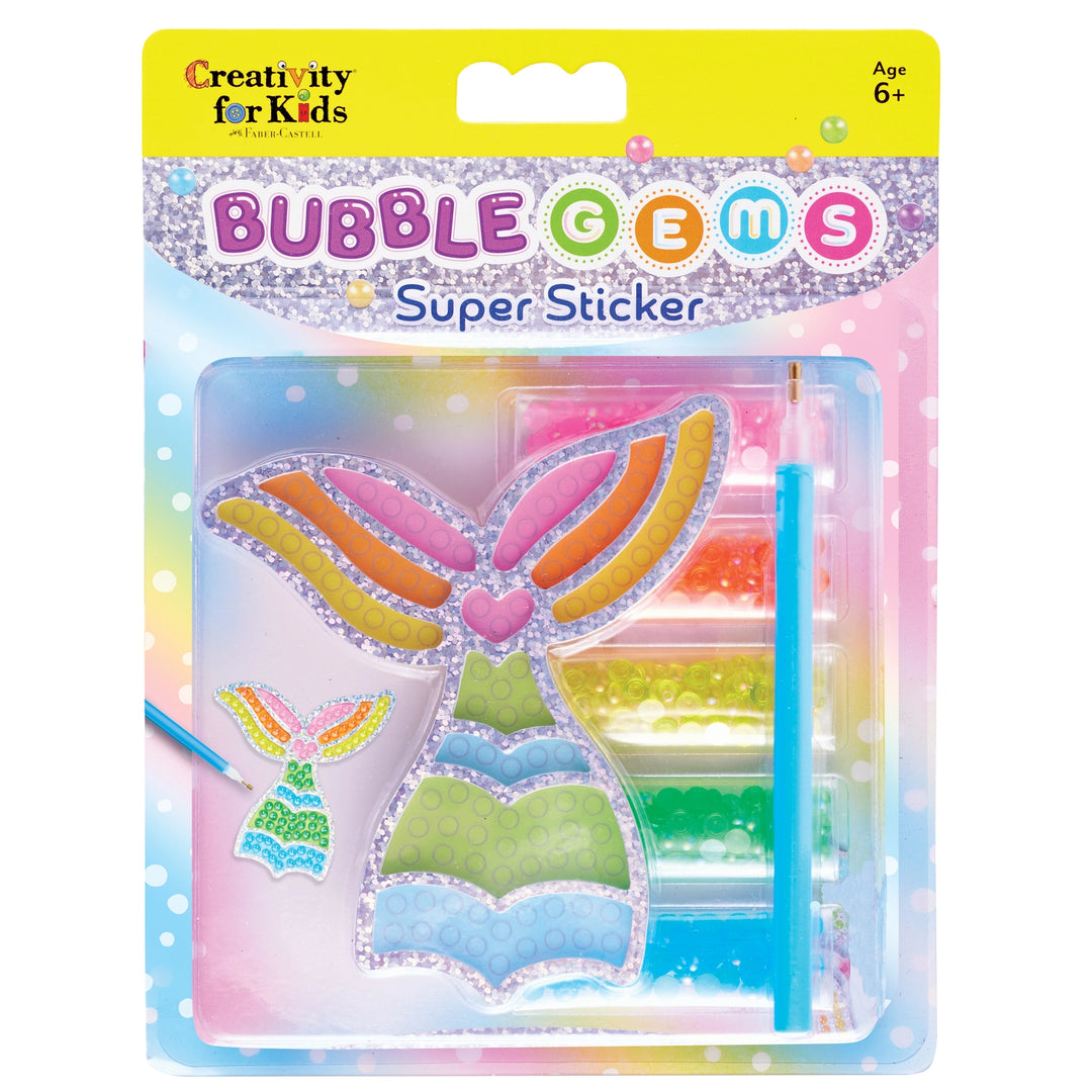 Bubble Gems Super Sticker Diamond Painting Kit- Mermaid