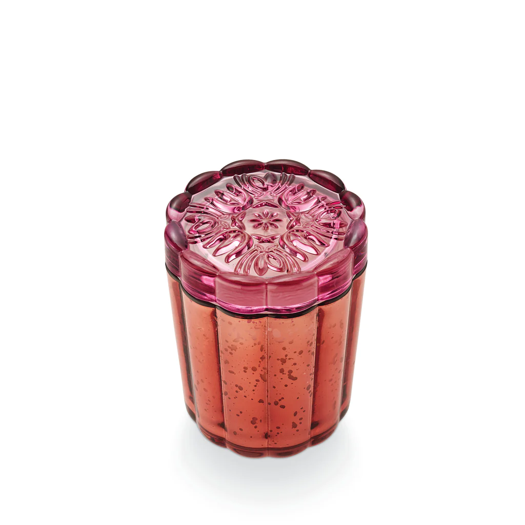 Illume Pink Pepper flourish glass candle