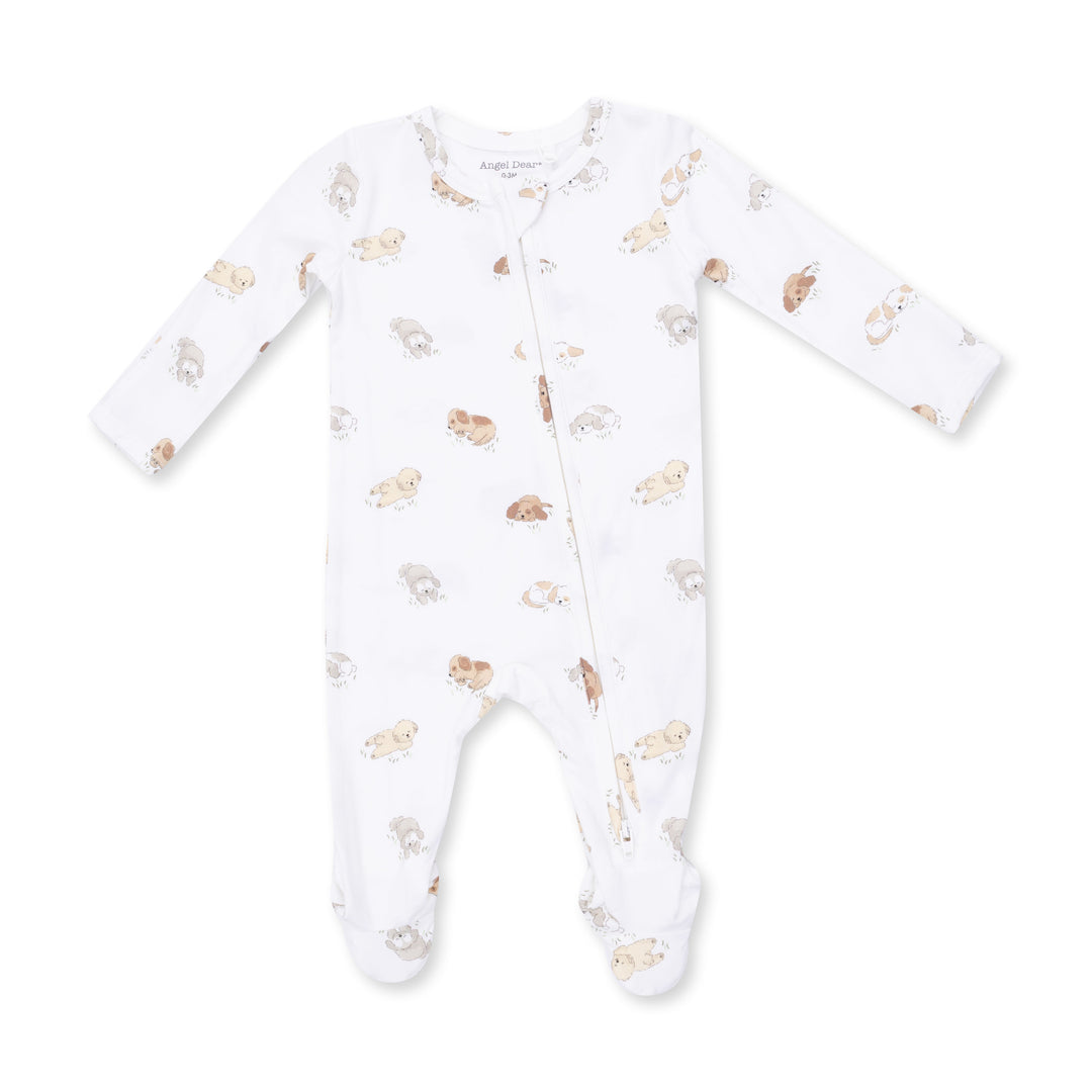 2-Way Zipper Footie- Puppy Love