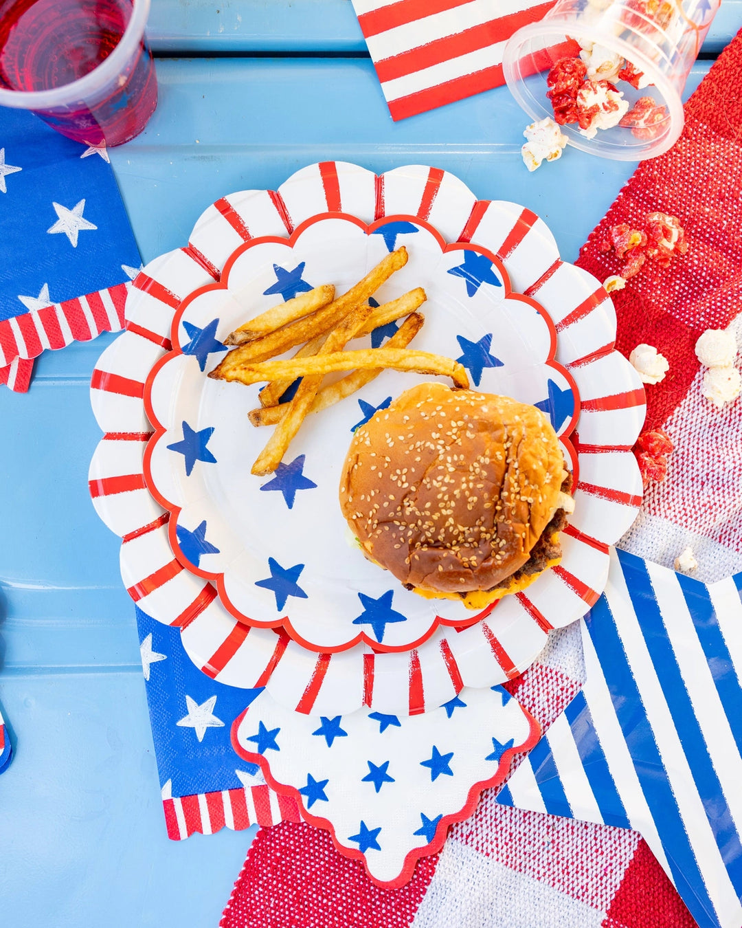 Stars and Stripes Cocktail Napkins