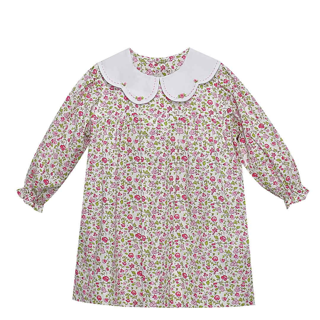 Presley Dress- Fuchsia Pink Flower