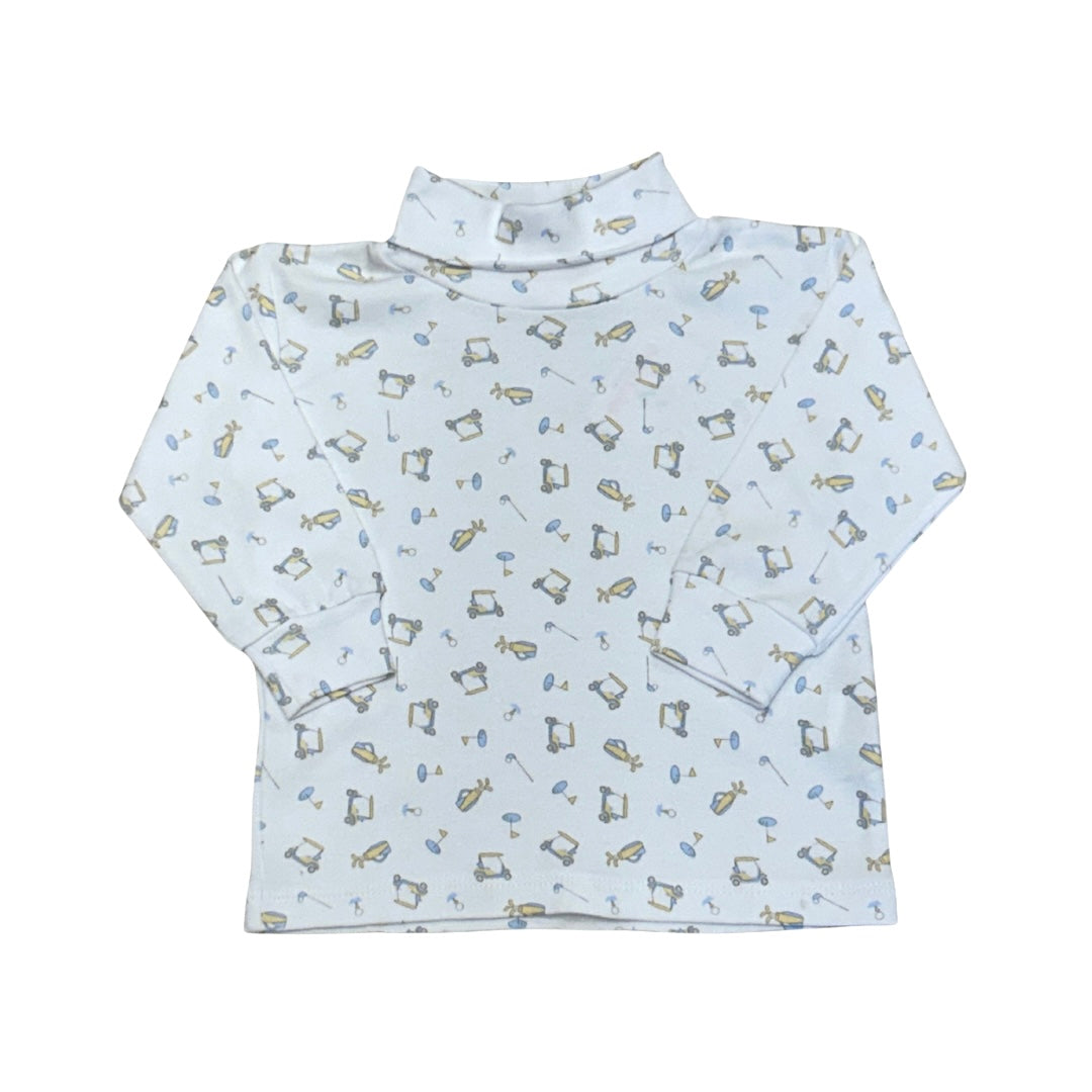 Golf Print Turtleneck