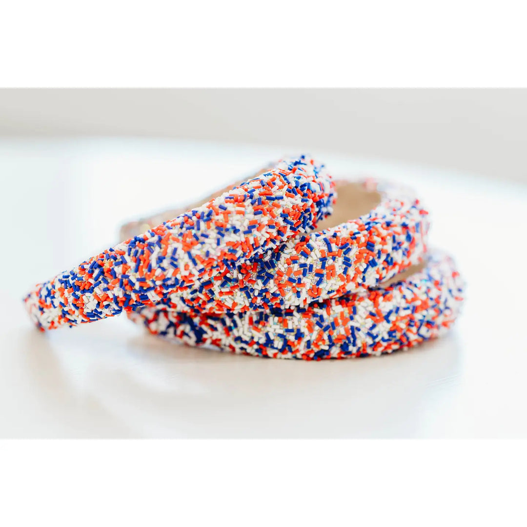 Patriotic Beaded Headband