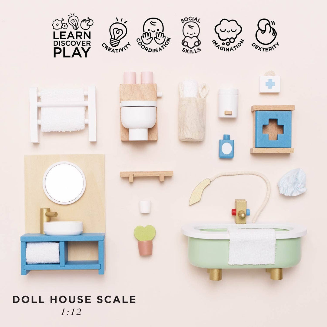 Dolls House Bathroom Furniture Set