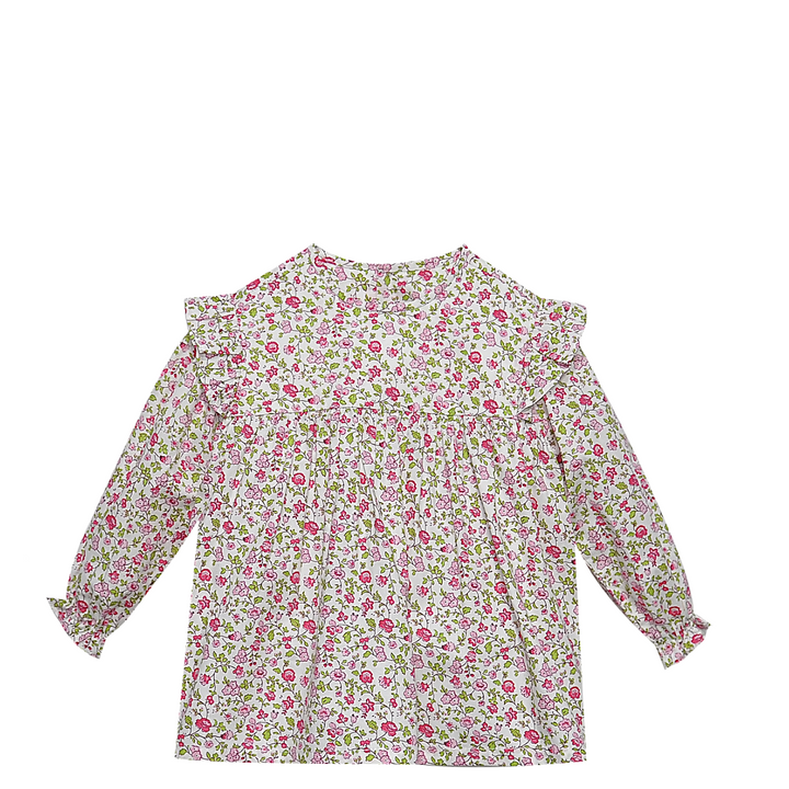 Felicity Blouse- Fuchsia Pink Flower
