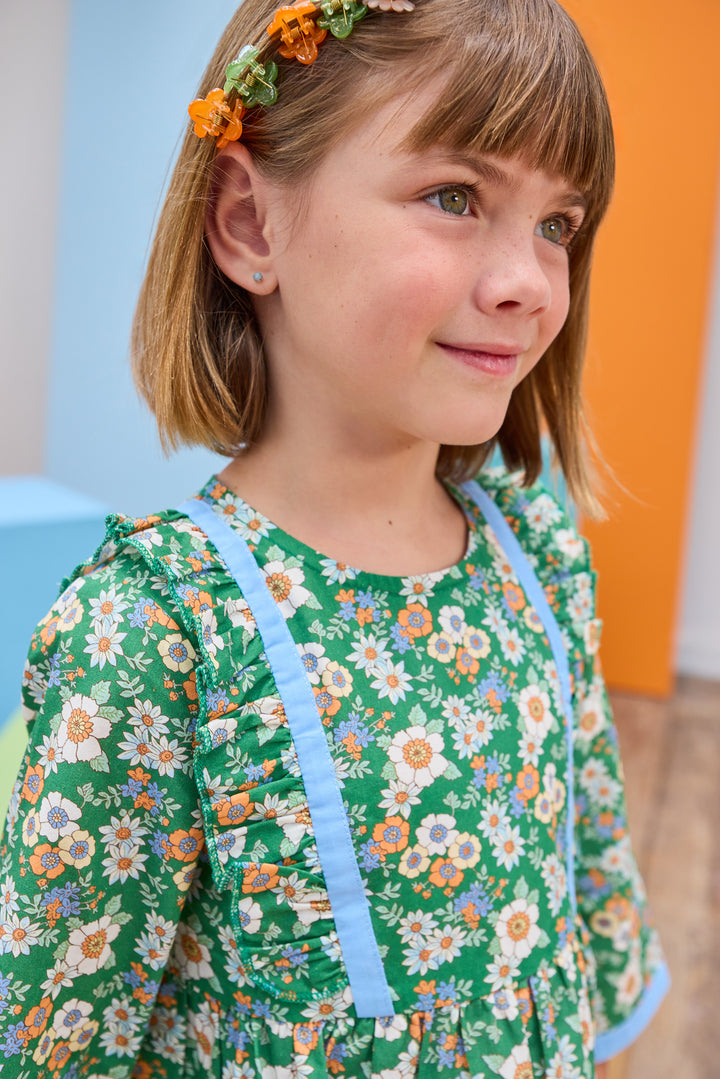 Porto Dress- Greenwich Garden Green