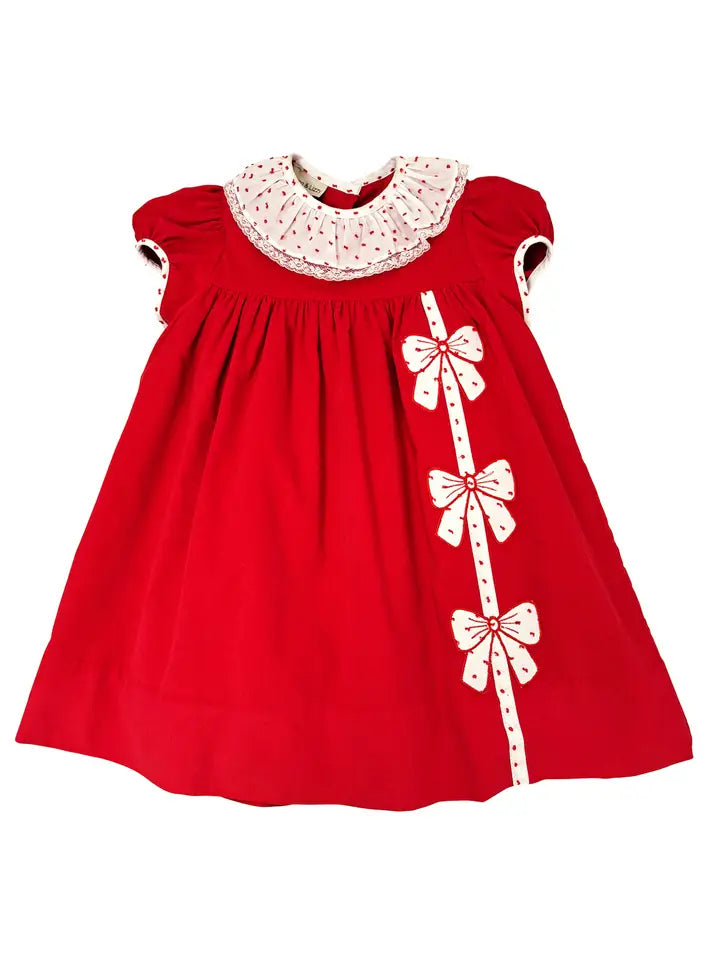 Red Bow Cord Float Dress