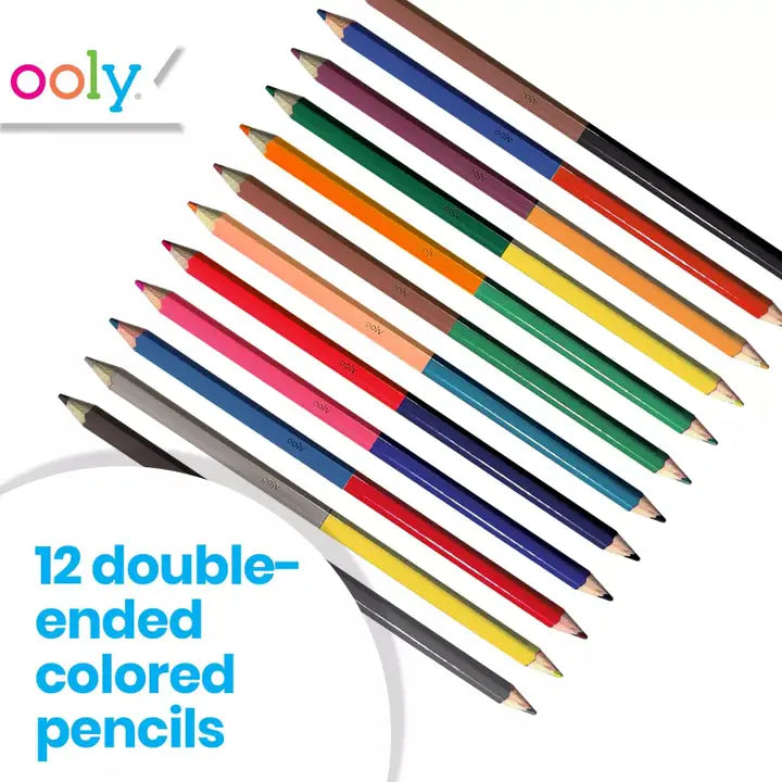 2 of A Kind Double-Ended Colored Pencils