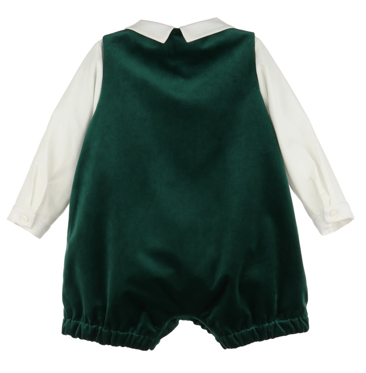 Deluxe Velvet Romper, Green